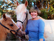 Sedona Realtor Lee Congdon with her favorite horses